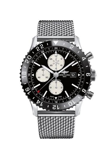 [Y2431012.BE10.152A] Chronoliner Stainless Steel / Black / Ocean Classic