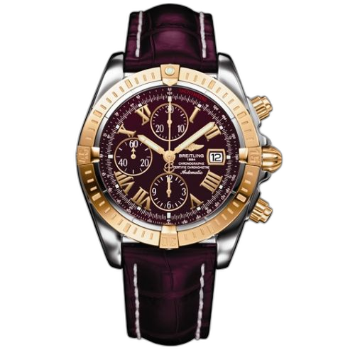 [C1335611/K515] Chronomat Evolution Stainless Steel / Yellow Gold / Black - Roman