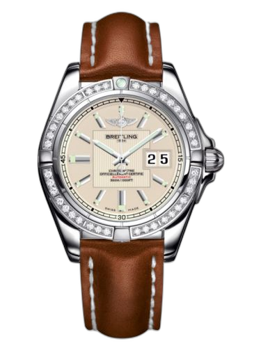 [A49350LA.G699.425X] Galactic 41 Stainless Steel / Diamond / Sierra Silver / Calf