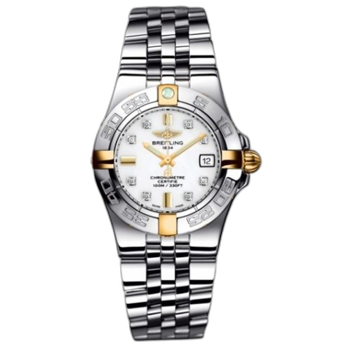 [B71340L2.A714.368A] Galactic 30 Two Tone White / Diamond / Bracelet