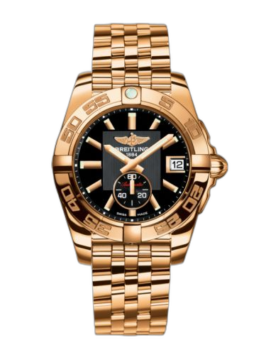 [H3733012BA54376H] Galactic 36 Automatic Rose Gold / Volcano Black / Bracelet