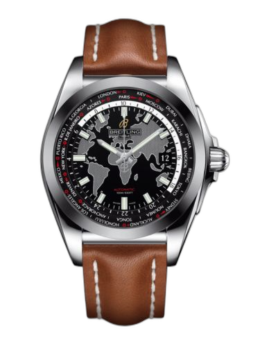 [WB3510U4.BD94.433X] Galactic Unitime Stainless Steel / SleekT / Trophy Black / Calf