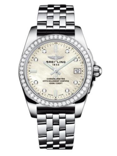 [A7433053.A780.376A] Galactic 36 Stainless Steel / Diamond / Pearl Diamond / Bracelet