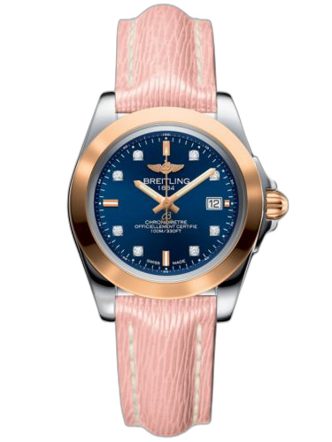 [C7133012/C967/238X/A14BA.1] Galactic 32 Sleek Edition Stainless Steel / Rose Gold / Horizon Blue Diamond / Sahara