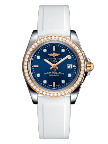 [C7133053/C967/164S/A14S.1] Galactic 32 Sleek Edition Stainless Steel / Rose Gold / Diamond / Horizon Blue Diamond / Rubber