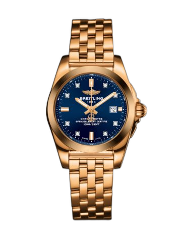 [H7234812.C964.791H] Galactic 29 Rose Gold / Horizon Blue Diamond / Bracelet