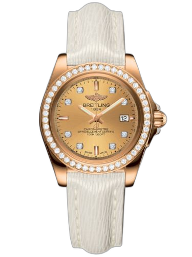 [H7133053.H550.235X] Galactic 32 Sleek Edition Rose Gold / Diamond / Golden Sun Diamond / Sahara