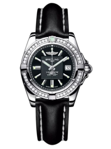 [A71356LA.BA10.408X] Galactic 32 Stainless Steel / Diamond / Trophy Black / Calf