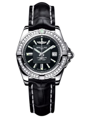 [A71356LA.BA10.777P] Galactic 32 Stainless Steel / Diamond / Trophy Black / Croco