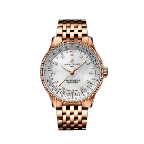 [R17395211A1R1] Navitimer 1 35 Automatic Red Gold / MOP / Bracelet