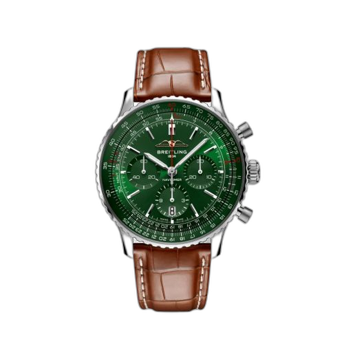 [AB01382B1L1P1] Navitimer B01 Chronograph 43 Stainless Steel / Etihad Airways