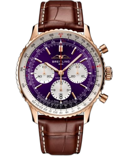 [RB01381A1Q1P1] Navitimer B01 Chronograph 43 Red Gold / Tapei 101