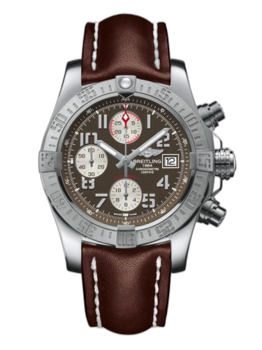 [A1338111/F564/437X/A20BA.1] Avenger II Stainless Steel / Tungsten Gray / Calf / Pin