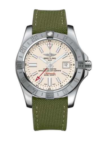 [A3239011/G778/106W/A20BA.1] Avenger II GMT Stainless Steel / Stratus Silver / Military / Pin
