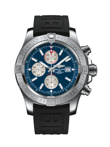 [A1337111/C871/154S/A20S.1] Super Avenger II Stainless Steel / Mariner Blue / Rubber / Pin