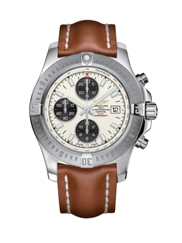 [A1338811/G804/434X/A20D.1] Colt Chronograph Automatic Stainless Steel / Stratus Silver / Calf / Folding