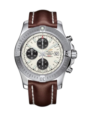 [A1338811/G804/437X/A20BA.1] Colt Chronograph Automatic Stainless Steel / Stratus Silver / Calf / Pin