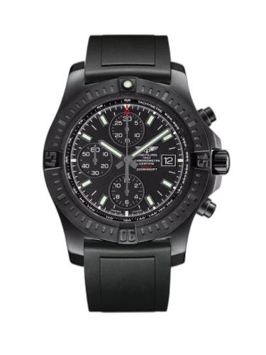 [M1338810.BF01.131S] Colt Chronograph Automatic Blacksteel / Volcano Black / Rubber