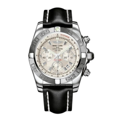 [AB011011/G684/435X] Chronomat 44 Stainless Steel / Silver / Calf