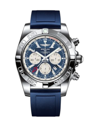 [AB041012.C834.139S] Chronomat 47 GMT Stainless Steel / Metallica Blue / Rubber