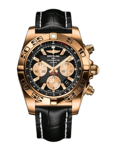 [HB0110C1.B968.743P] Chronomat 44 Rose Gold / Onyx Black / Croco