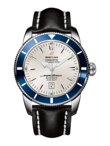 [A1732016.G642.441X] Superocean Heritage 46 Stainless Steel / Blue / Stratus Silver / Calf