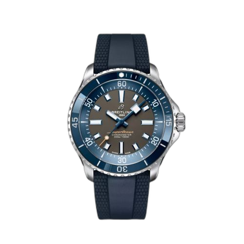 [A173753A1B1S1] SuperOcean Automatic 42 Stainless Steel / Blue Danube / Austria