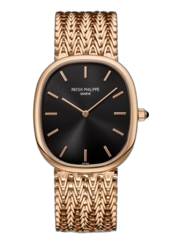 [5738/1R-001] Golden Ellipse 5738 Rose Gold / Black / Bracelet