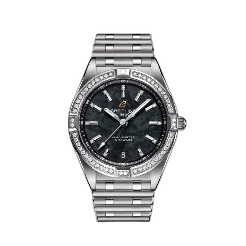 [A773104A1B1A1] Chronomat 32 Stainless Steel - Diamond / Black MOP / Japan