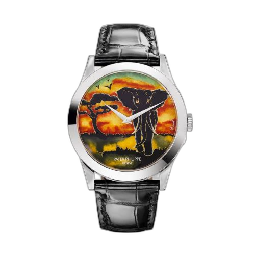 [5089G-079] Calatrava 5089 White Gold / African Elephant