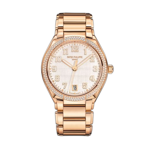 [7300/1200R-010] Twenty-4 Automatic Rose Gold / Diamond / Shantung Silk