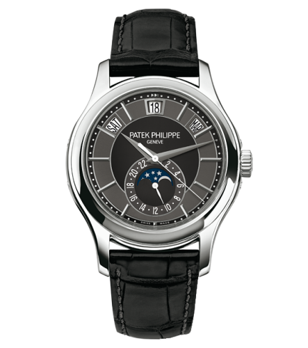[5205G-010] Annual Calendar 5205 White Gold / Black