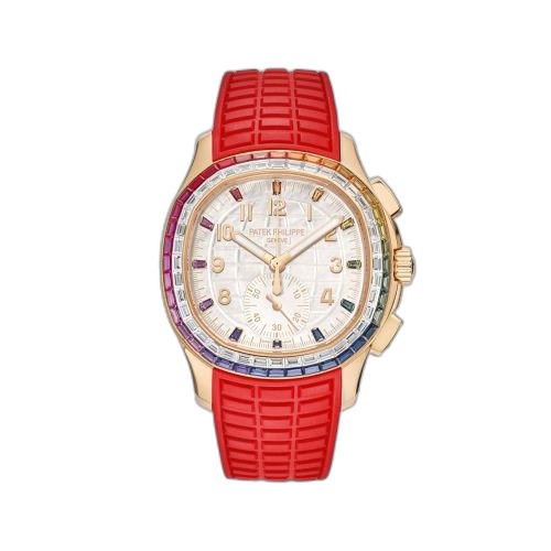 [7968/300R-001] Aquanaut Luce Rainbow Chronograph Rose Gold / MOP