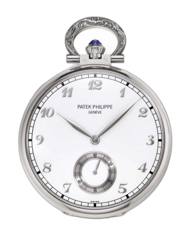 [992/111G] Pocket Watch Lepine White Gold / Pittsburgh