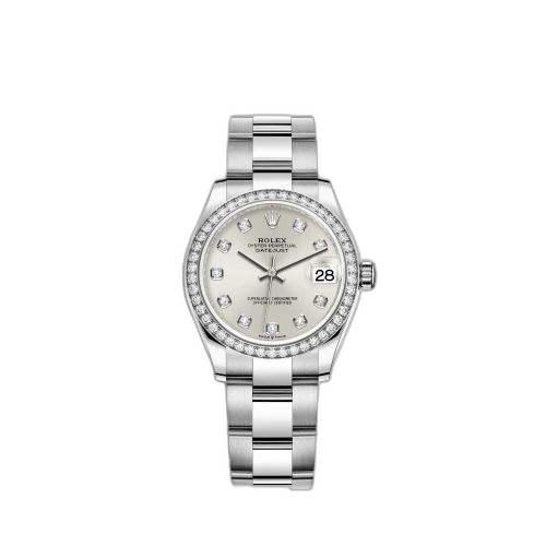 [278384rbr-0033] Datejust 31 Stainless Steel Diamond / Oyster / Silver - Diamond