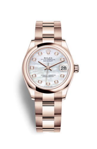[278245-0013] Datejust 31 Rose Gold / Domed / MOP / Oyster