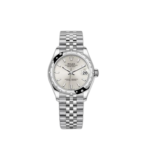 [278344rbr-0014] Datejust 31 Stainless Steel Domed Diamond / Jubilee / Silver