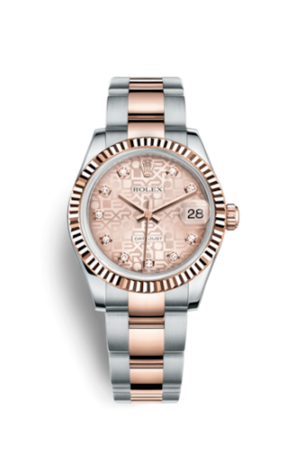 [178271-0038] Datejust 31 Rolesor Everose Fluted / Oyster / Pink Computer