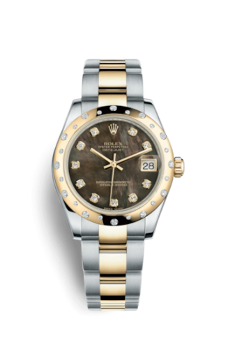 [178343-0008] Datejust 31 Rolesor Yellow Domed Diamond / Oyster / Black MOP