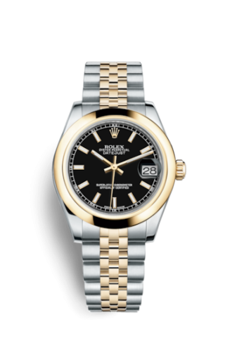 [178243-0050] Datejust 31 Rolesor Yellow Domed / Jubilee / Black