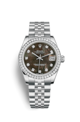 [178384-0005] Datejust 31 Stainless Steel Diamond / Jubilee / Black MOP