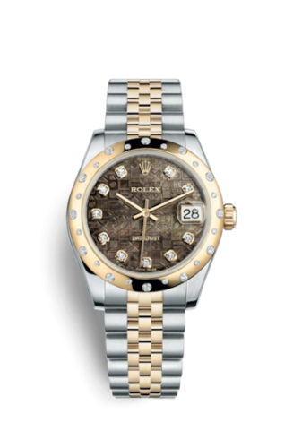 [178343-0027] Datejust 31 Rolesor Yellow Domed Diamond / Jubilee / Black MOP Computer