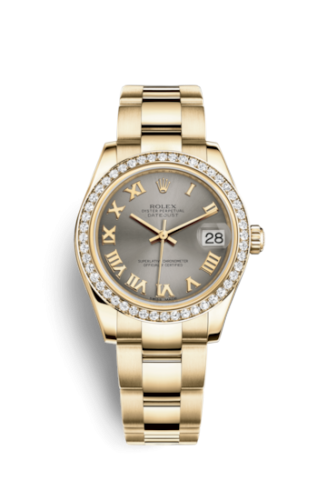[178288-0085] Datejust 31 Yellow Gold Diamond / Oyster / Steel Roman