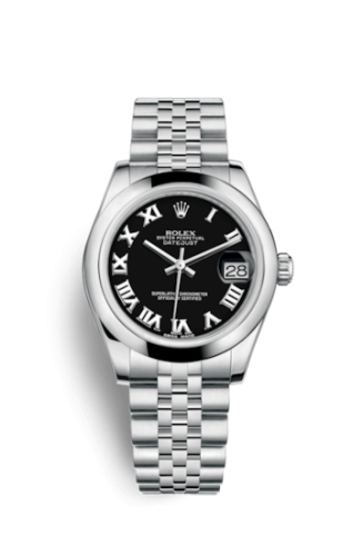 [178240-0035] Datejust 31 Stainless Steel Domed / Jubilee / Black Roman