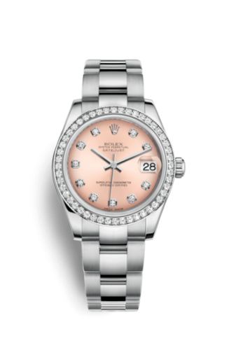 [178384-0064] Datejust 31 Stainless Steel Diamond / Oyster / Pink - Diamond