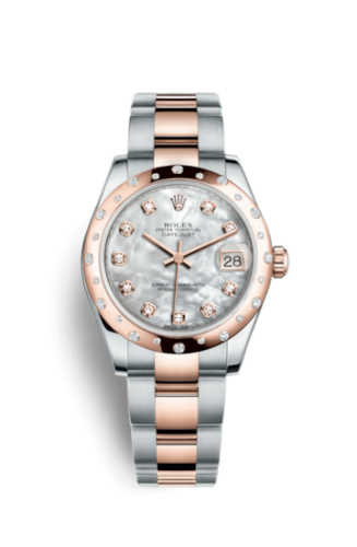 [178341-0018] Datejust 31 Rolesor Everose Domed Diamond / Oyster / MOP