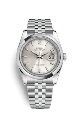 [116200-0084] Datejust 36 Stainless Steel Domed / Jubilee / Silver
