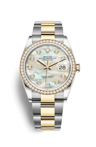 [126283RBR-0010] Datejust 36 Stainless Steel / Yellow Gold / Diamond / MOP Diamond / Oyster