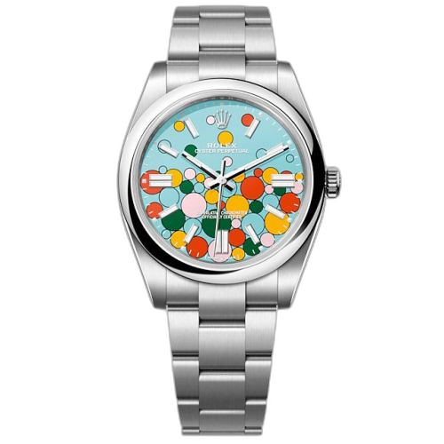 [124300-0008 (aka: M124300-0008)] Oyster Perpetual 41 Stainless Steel / Turquoise Celebration