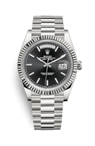 [228239-0004] Day-Date 40 White Gold / Black